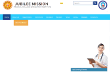 Tablet Screenshot of jubileemissionmedicalcollege.org